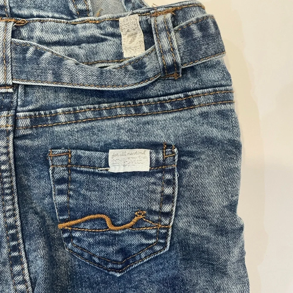 7 For All Mankind Kids Denim Overalls